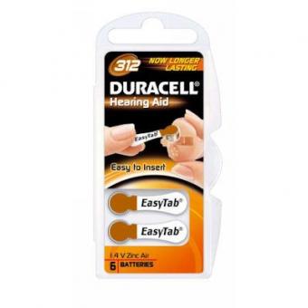 DURACELL EASY TAB 312 PR41  KNOPFZELLE 6- 