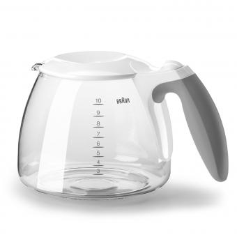 BRAUN KFK 500 weiss Ersatzkanne CaféHouse  AromaPassion 