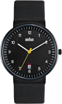 BRAUN HERREN ARMBANDUHR m/schw BN0032BKBKMHG 